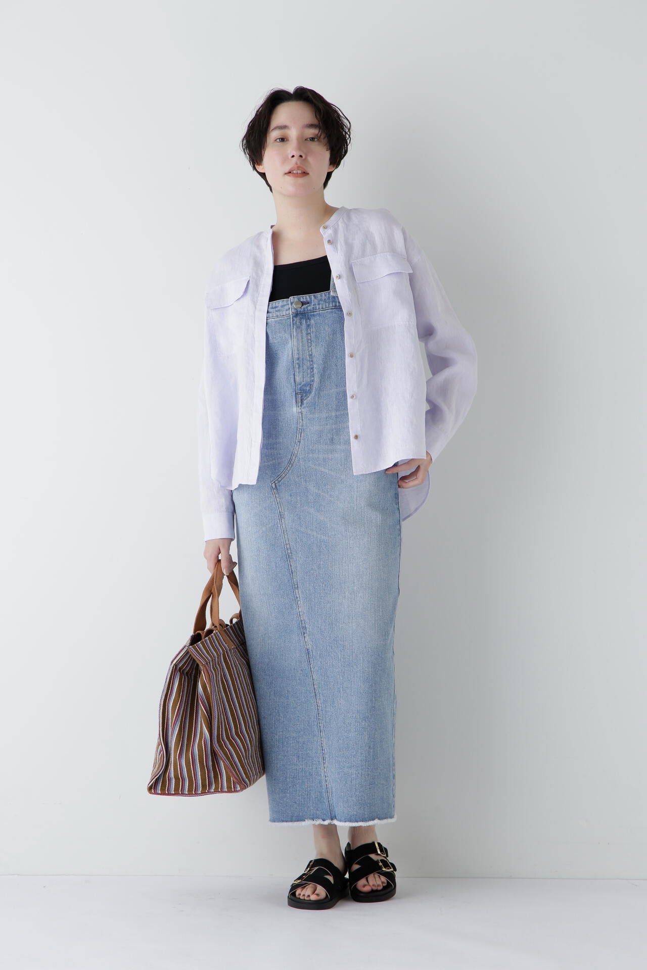 【Healthy DENIMコラボ】アイラインサロペット