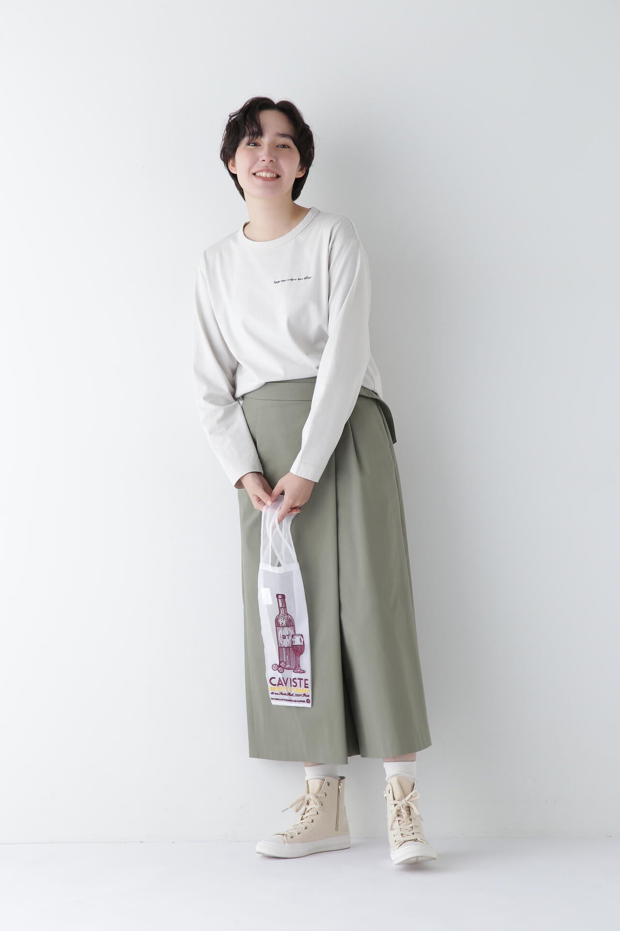ロゴエンブロイダリーロングスリーブＴシャツ