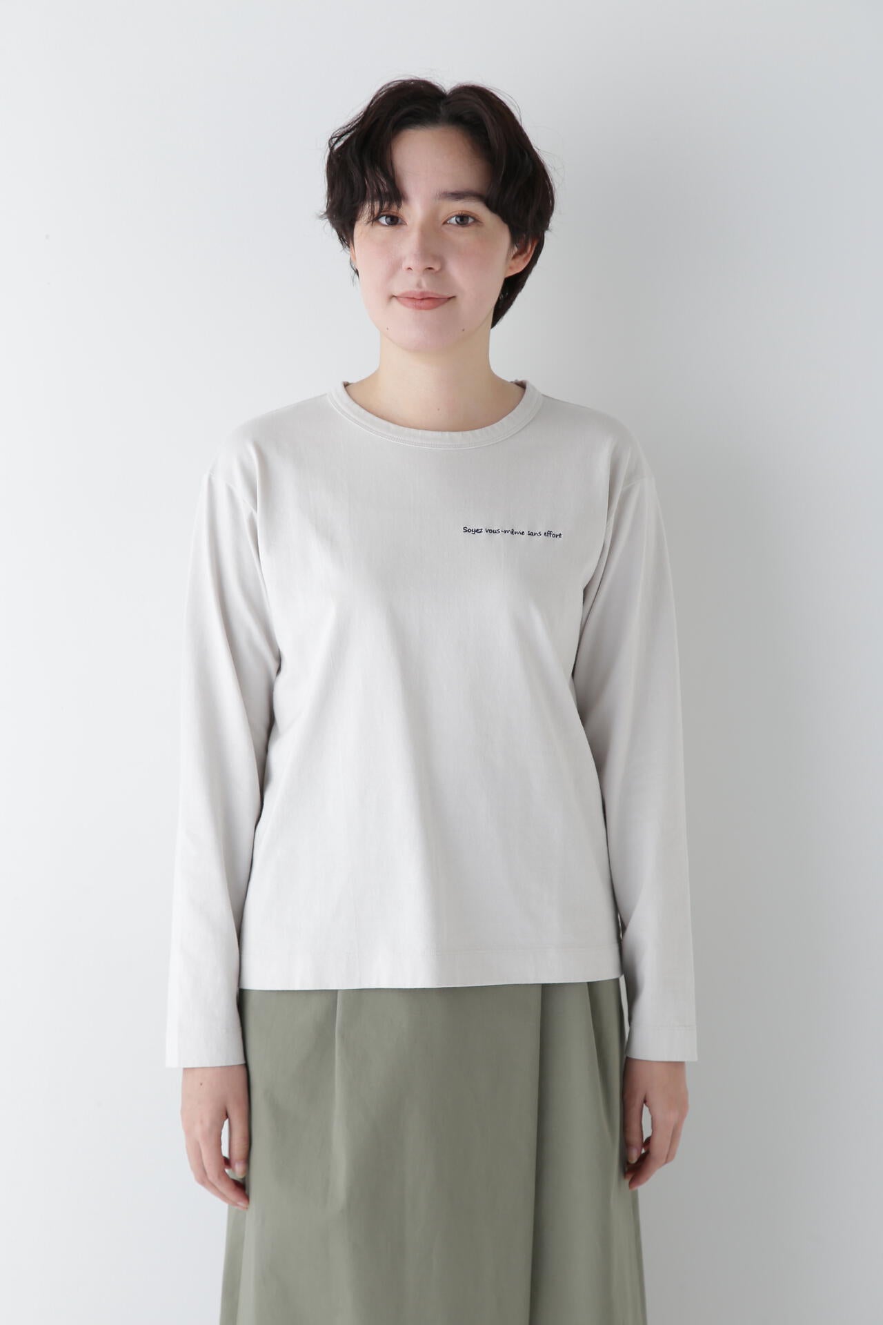 ロゴエンブロイダリーロングスリーブＴシャツ