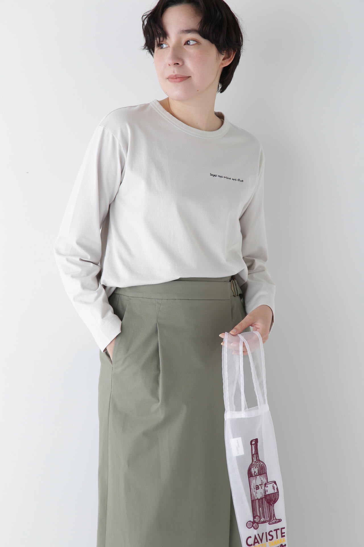 ロゴエンブロイダリーロングスリーブＴシャツ