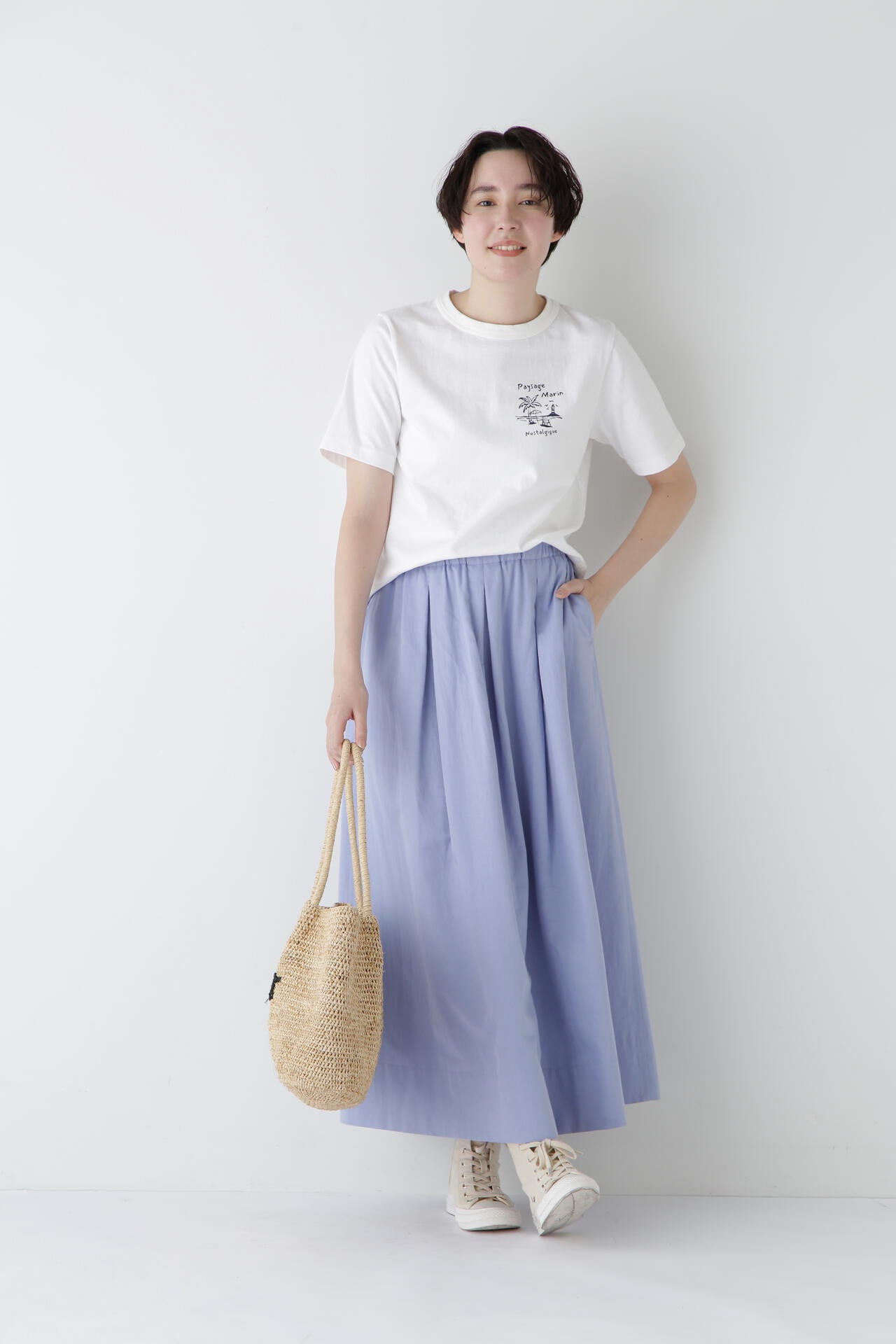 リサイクルコットン度詰天竺Ｔシャツ