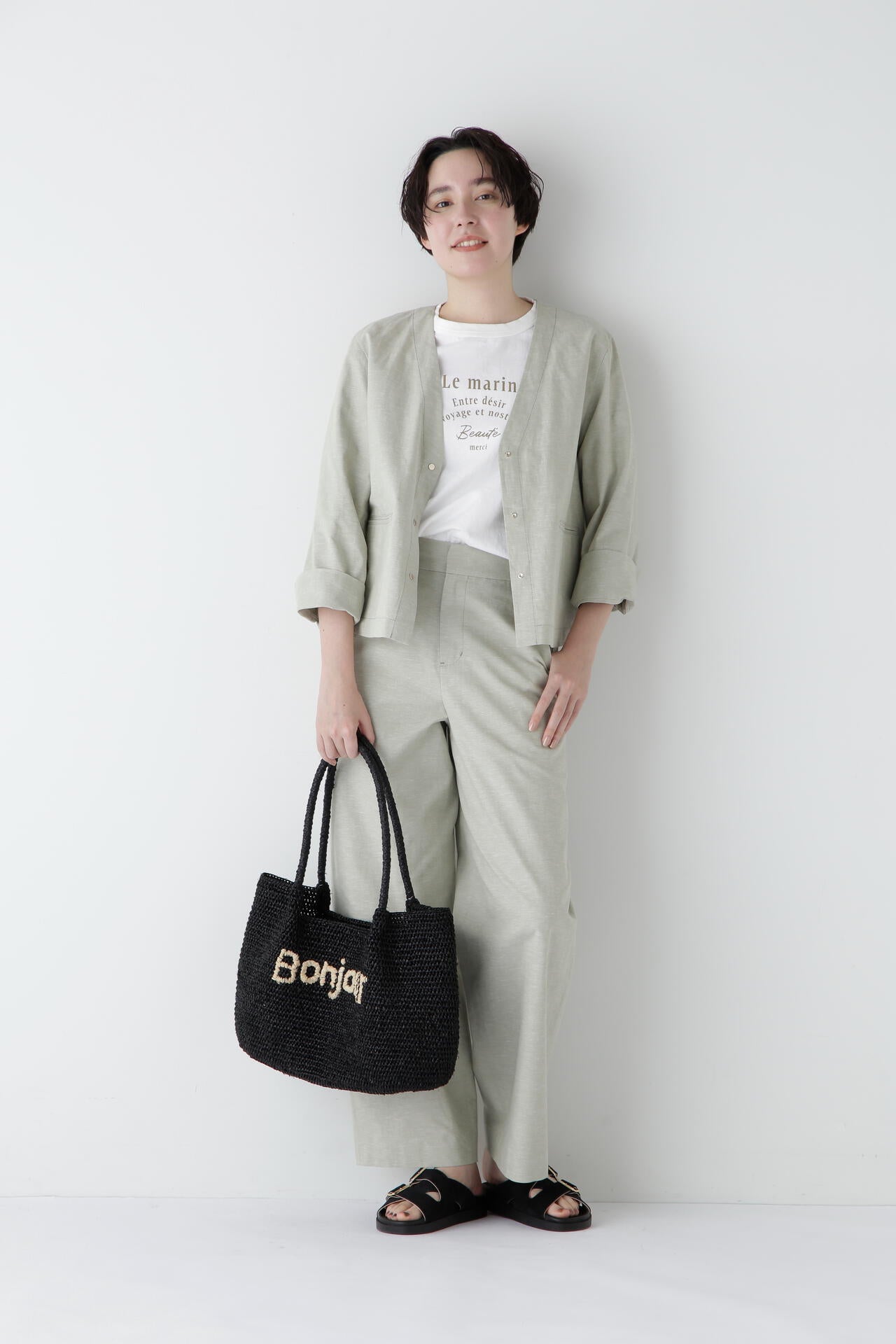 リサイクルコットン度詰天竺Ｔシャツ