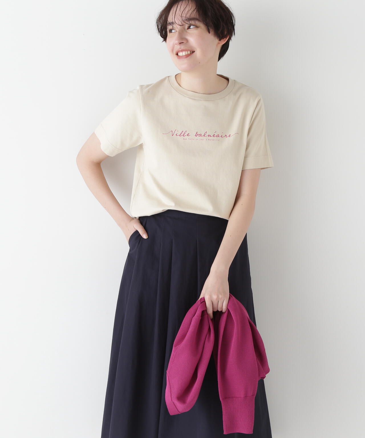 天竺ロゴＴシャツ