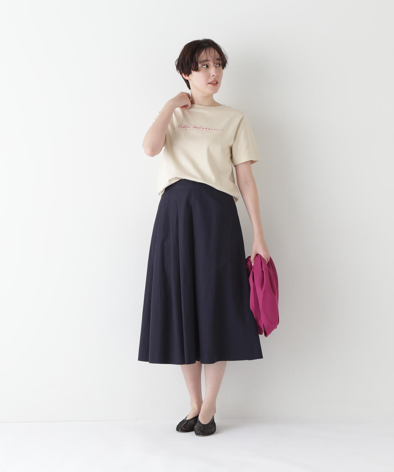 天竺ロゴＴシャツ