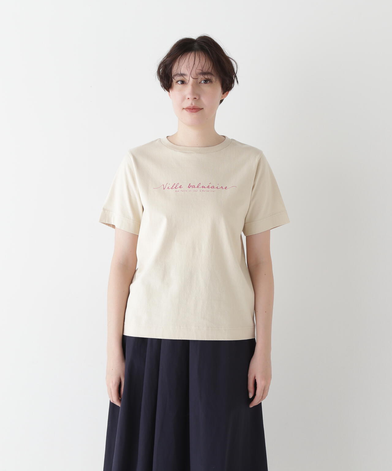 天竺ロゴＴシャツ