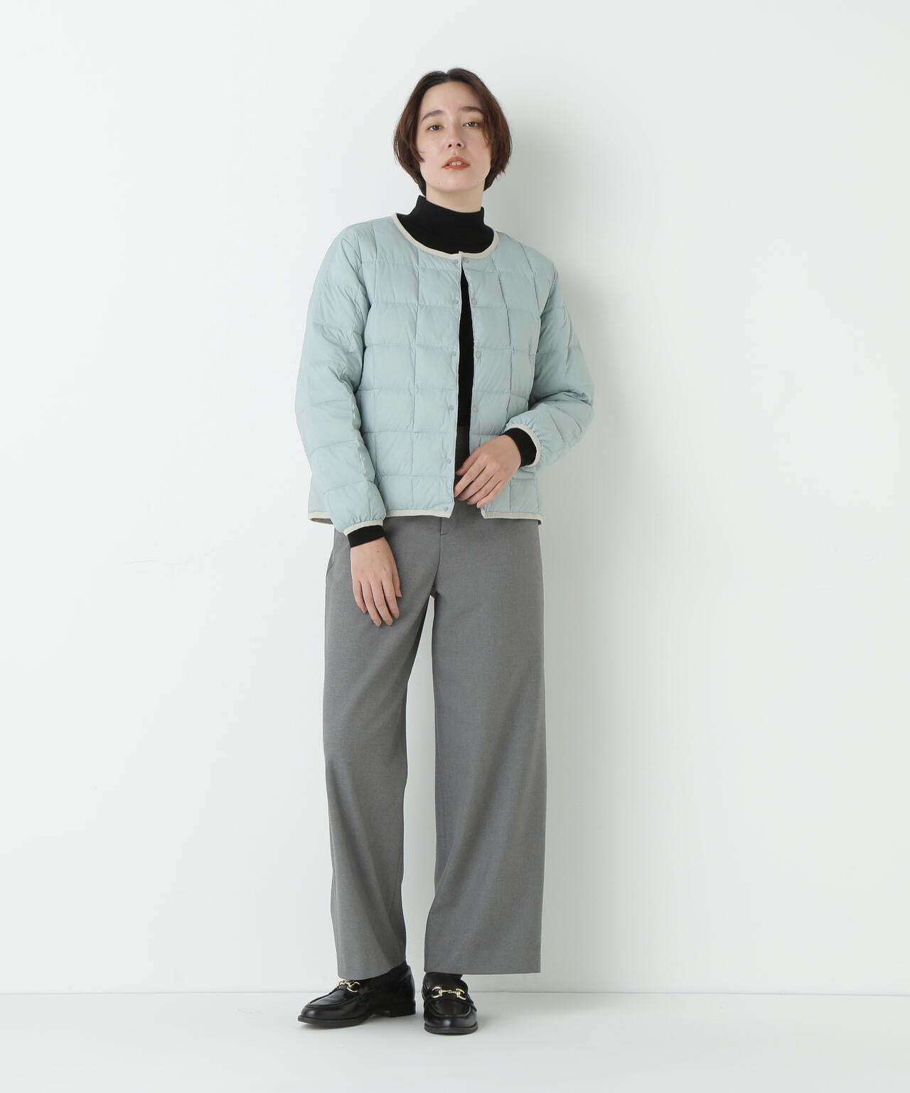 ≪WEB限定カラーあり / ＴＡＩＯＮコラボ≫リバーシブルクルーネックダウンブルゾン
