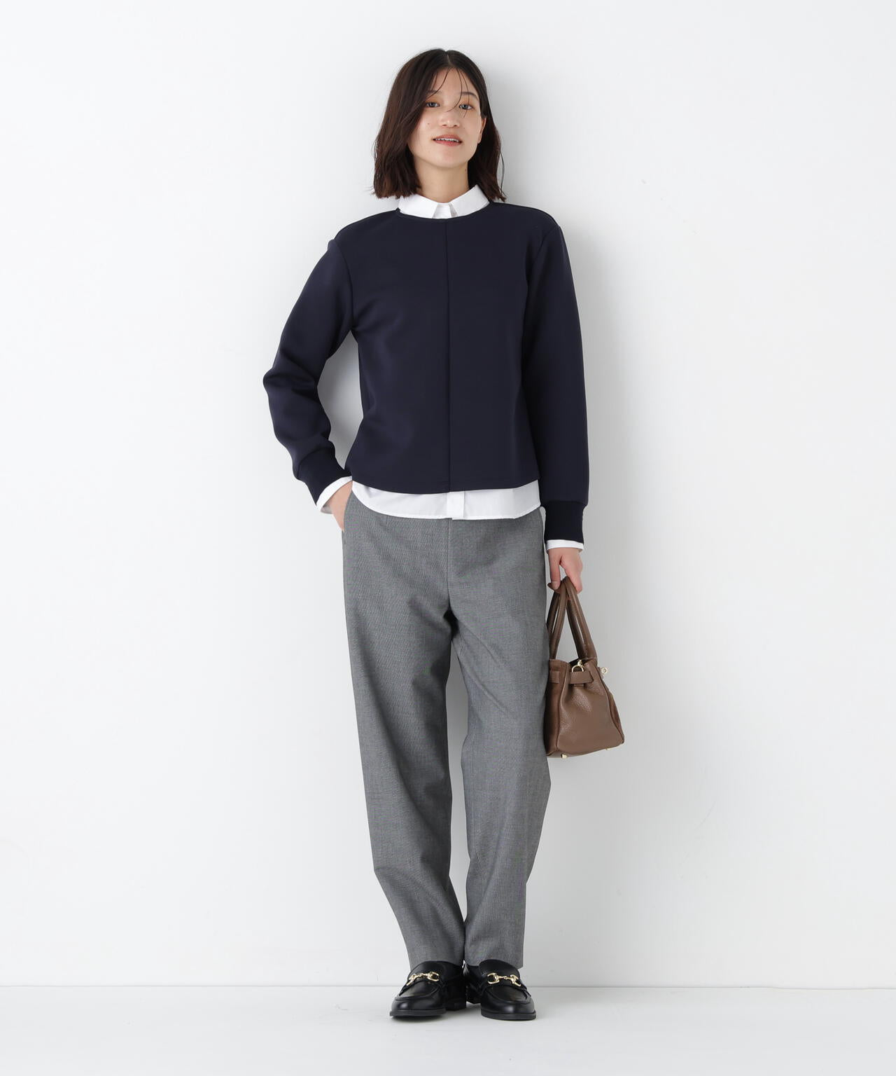 《機能性ストレッチ素材》２ｗａｙストレッチテーパードパンツ