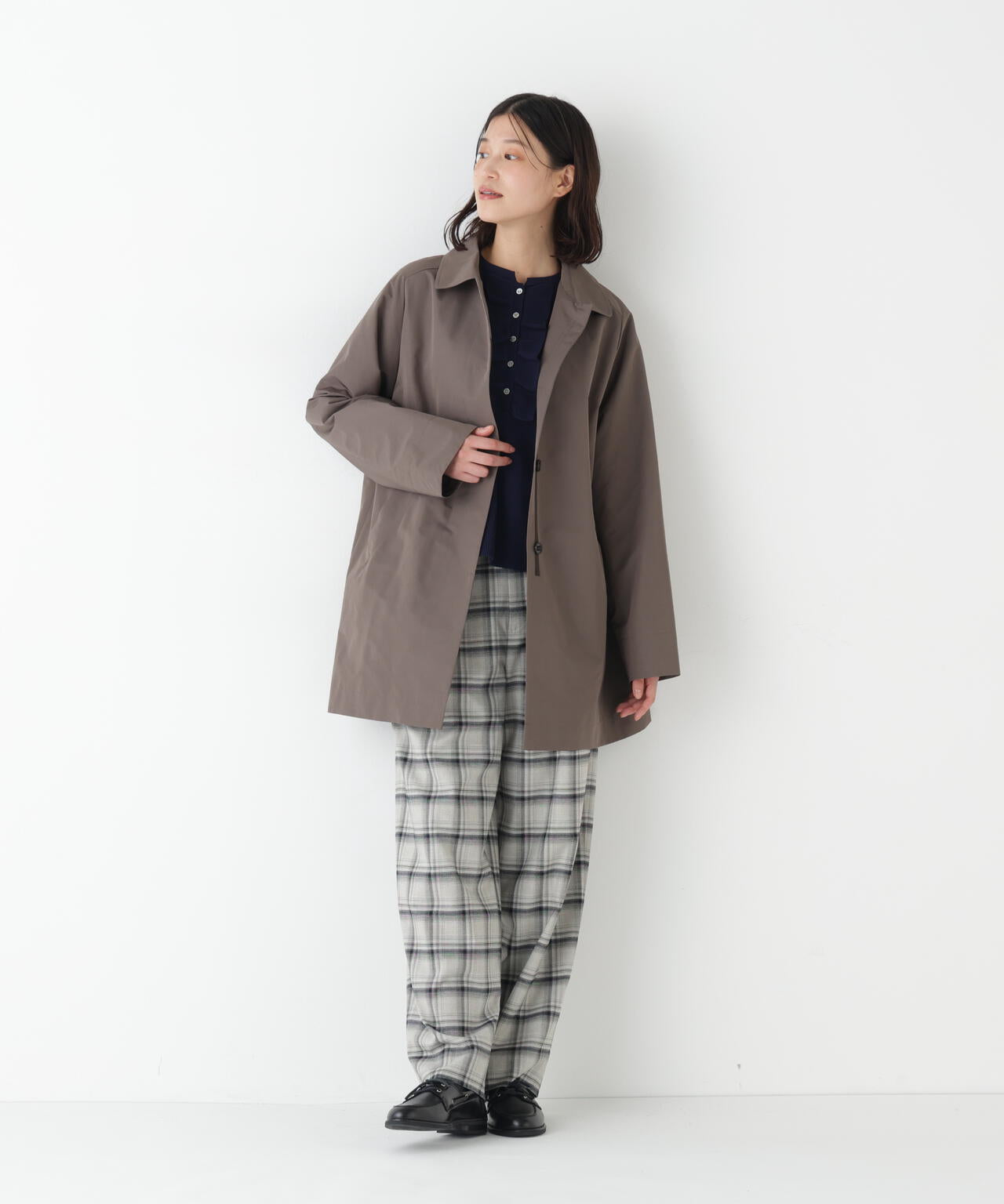 ≪弱撥水素材≫タフタステンカラーコート