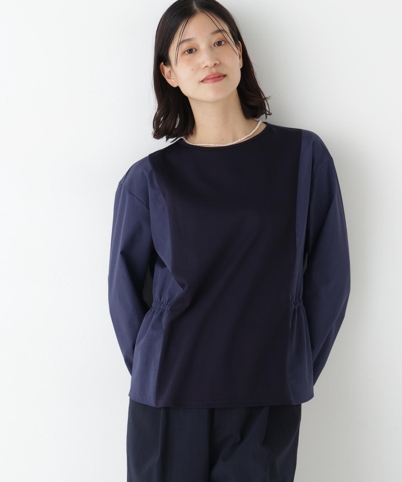 ≪洗える≫ドッキングドロストカットソー
