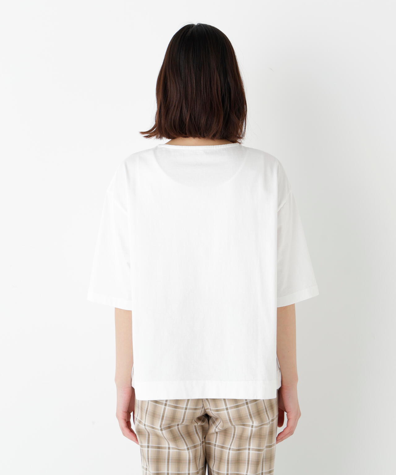 《リサイクル素材使用》ＴＳＵＮＡＧＵ ６分袖ロゴＴシャツ