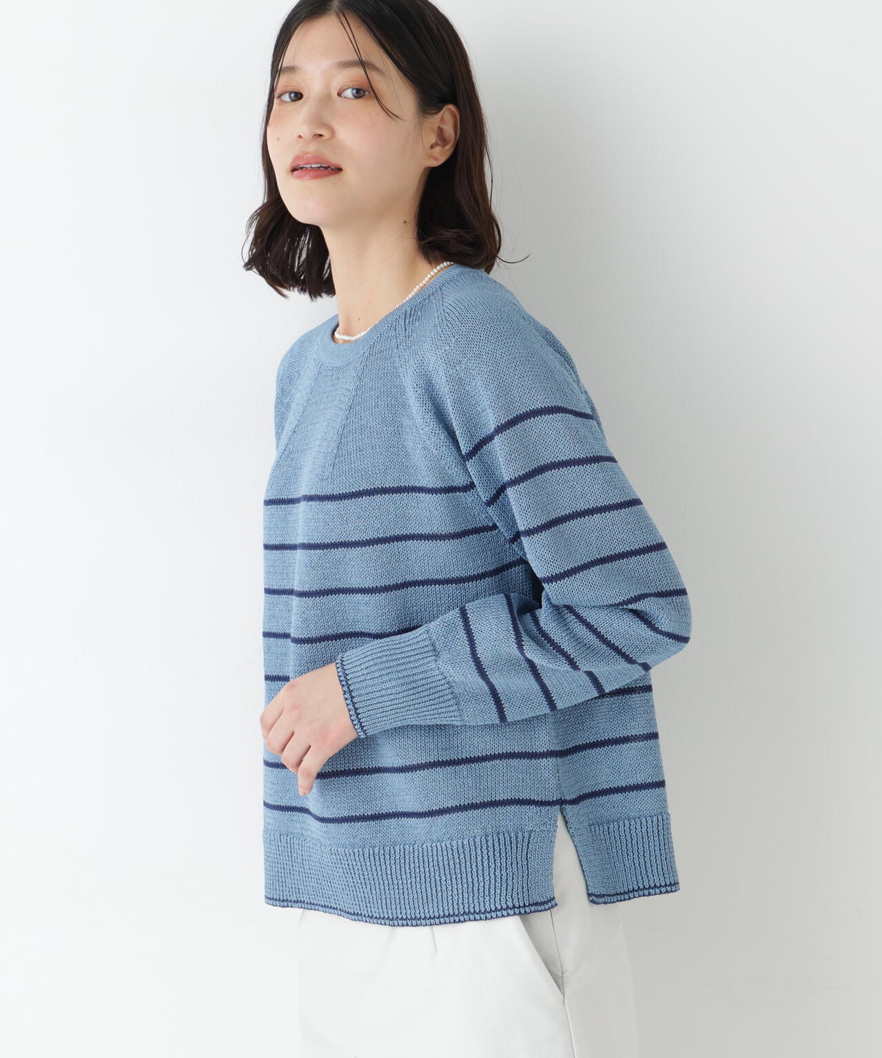 ≪定番 / 洗える≫ギマコットン求心ニットプルオーバー