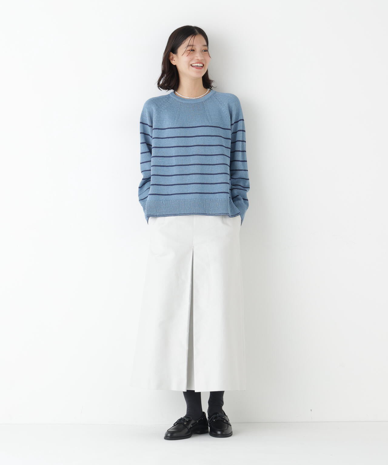 ≪定番 / 洗える≫ギマコットン求心ニットプルオーバー