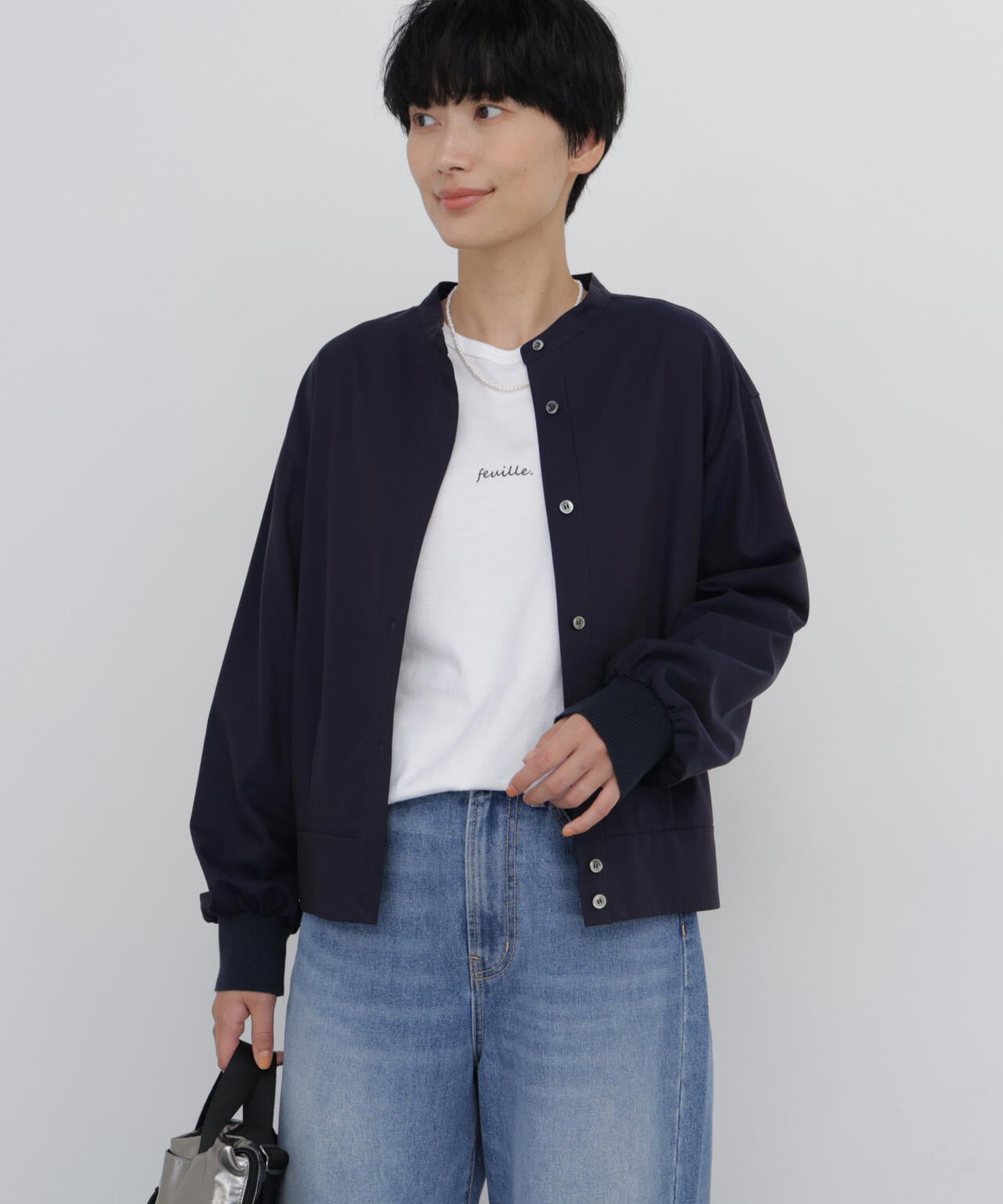 《洗える》ピンポイントオックスリブ付きシャツ