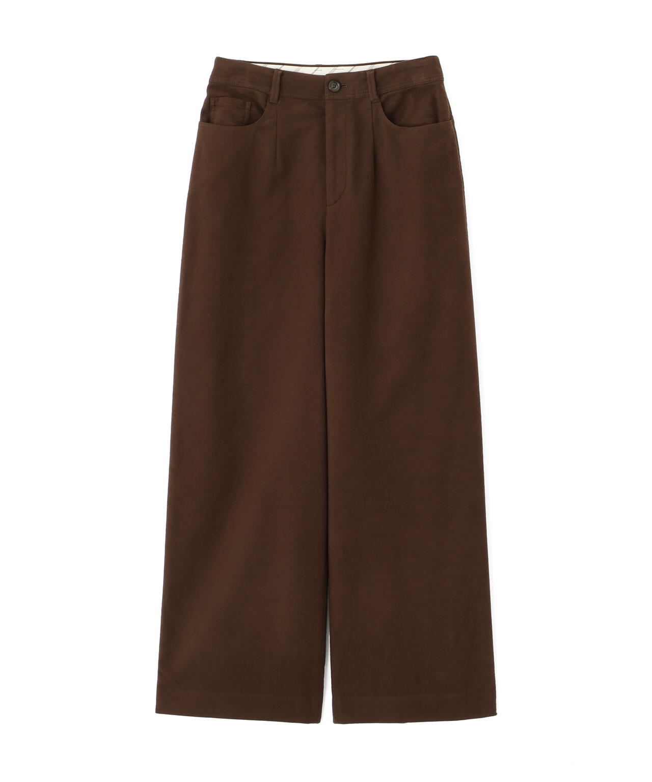 《名品 / マルチサイズ / 洗える》ストレッチエアリードットコード５ポケットセミワイドパンツ