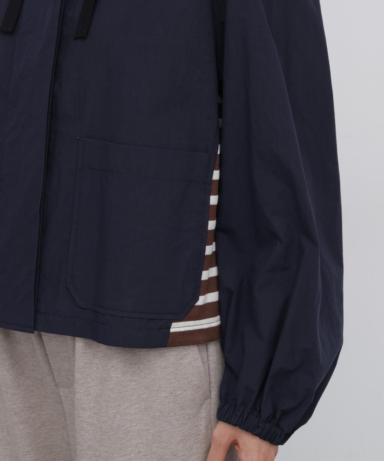 165cm/B:77cm/W:57cm/H:79cm 着用サイズ：M