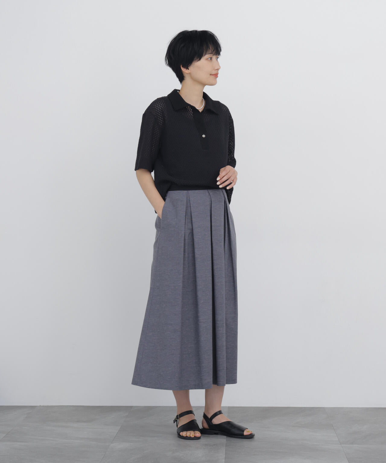 166cm　B/78　W/58　H/86 着用サイズ：M