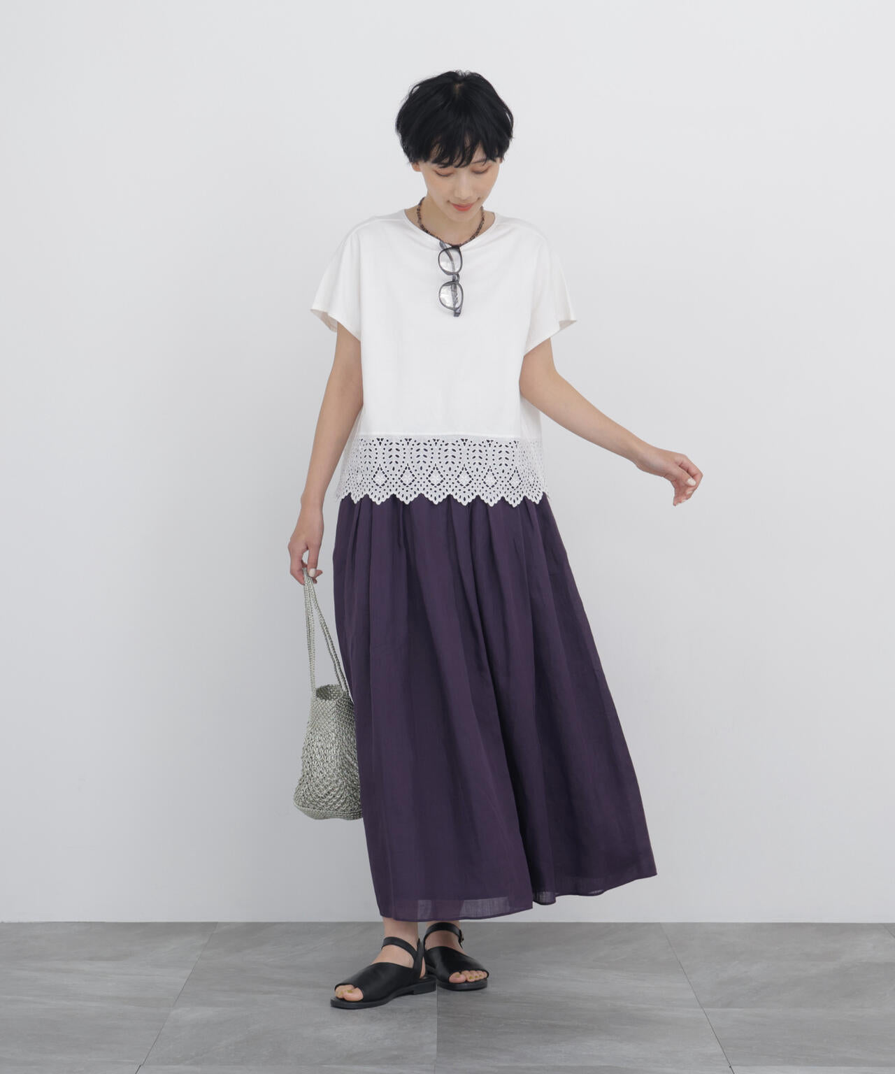 166cm　B/78　W/58　H/86 着用サイズ：M