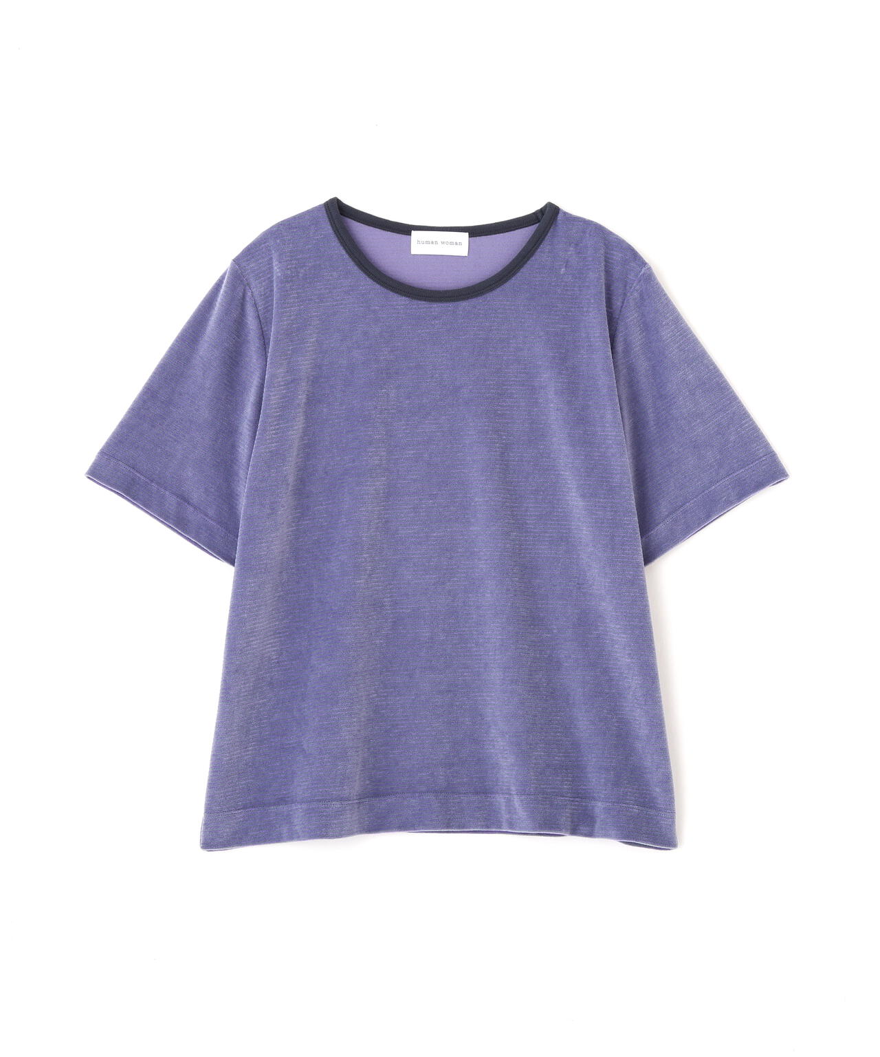 《洗える》ベロアボーダーＴシャツ