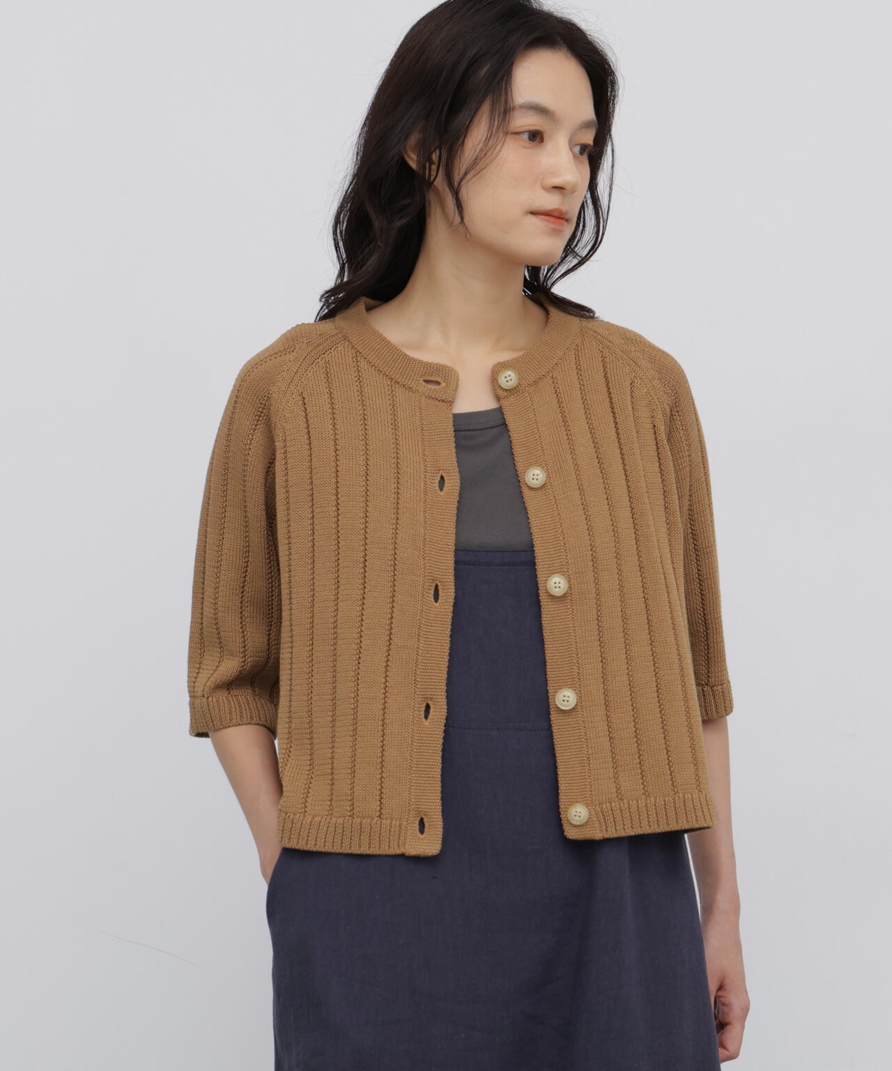 165cm/B:77cm/W:57cm/H:79cm 着用サイズ：M