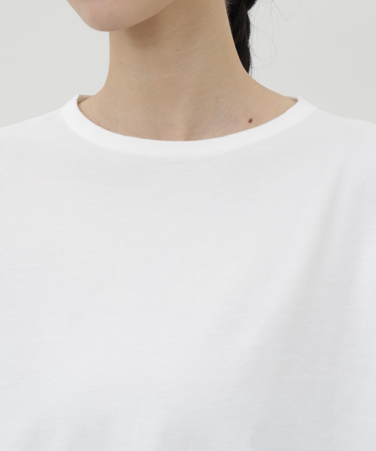 《HIRAKIBA》スリーブ　ソフトタッチコットン天竺九分袖Tシャツ