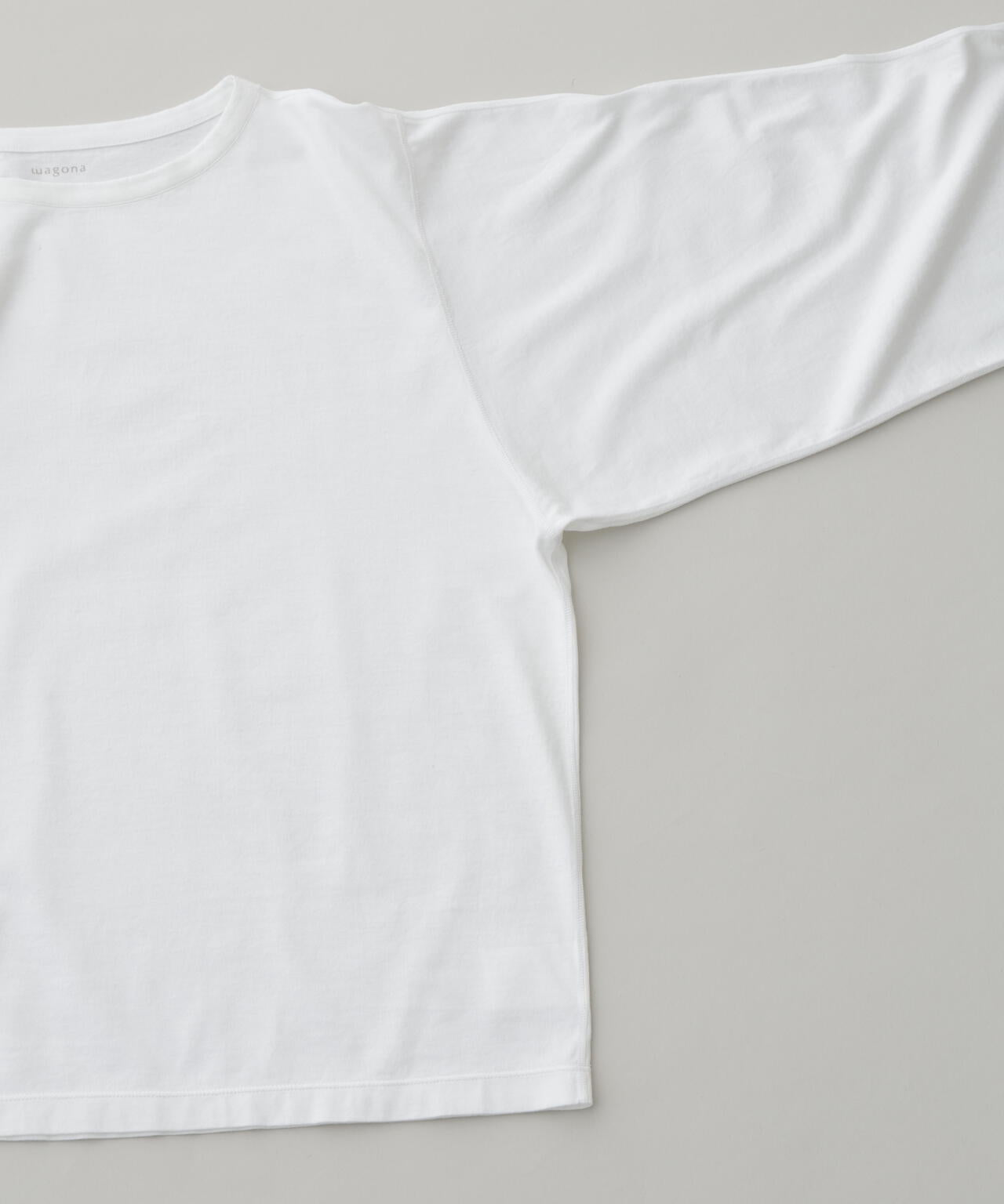 《HIRAKIBA》スリーブ　ソフトタッチコットン天竺九分袖Tシャツ