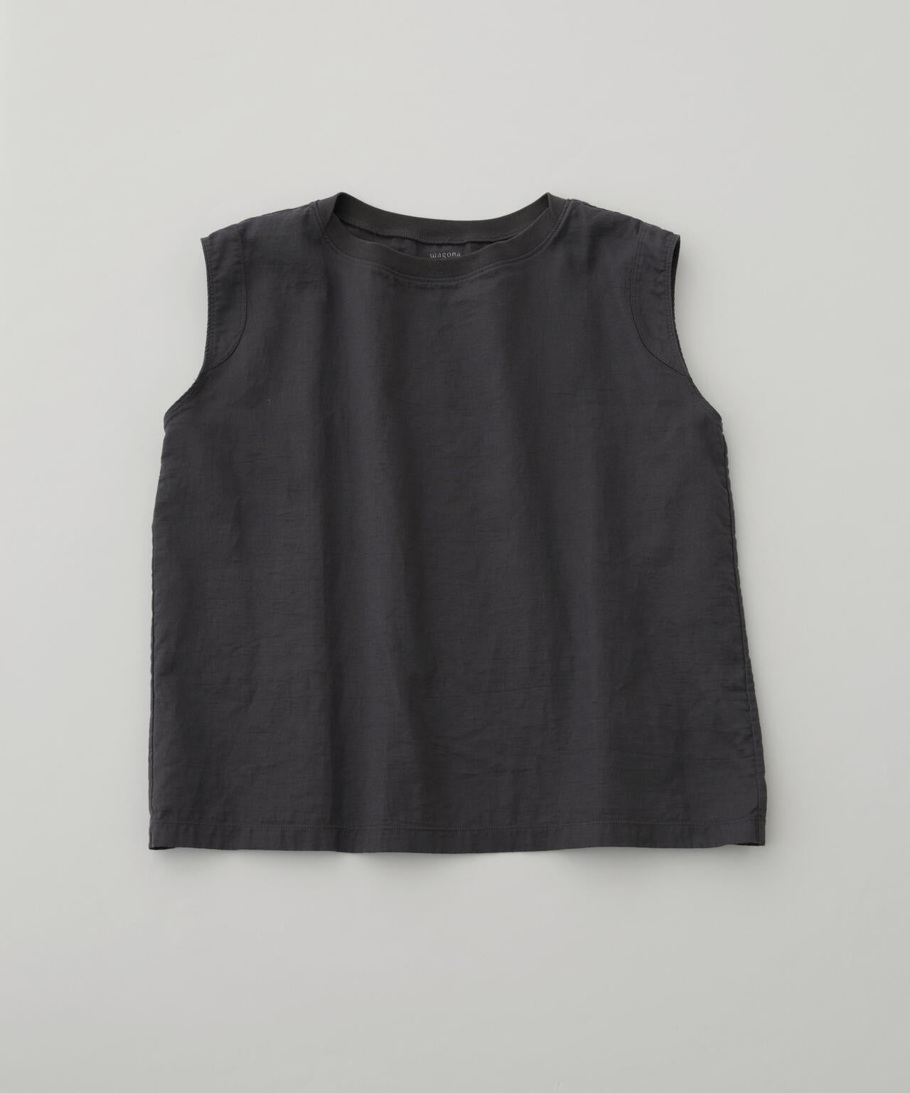 二重ガーゼノースリーブTシャツ