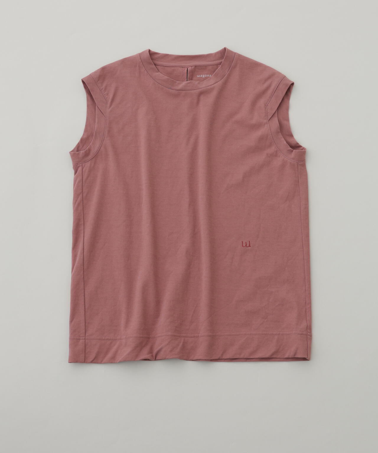コットンボイルツイル天竺　ノースリーブＴシャツ