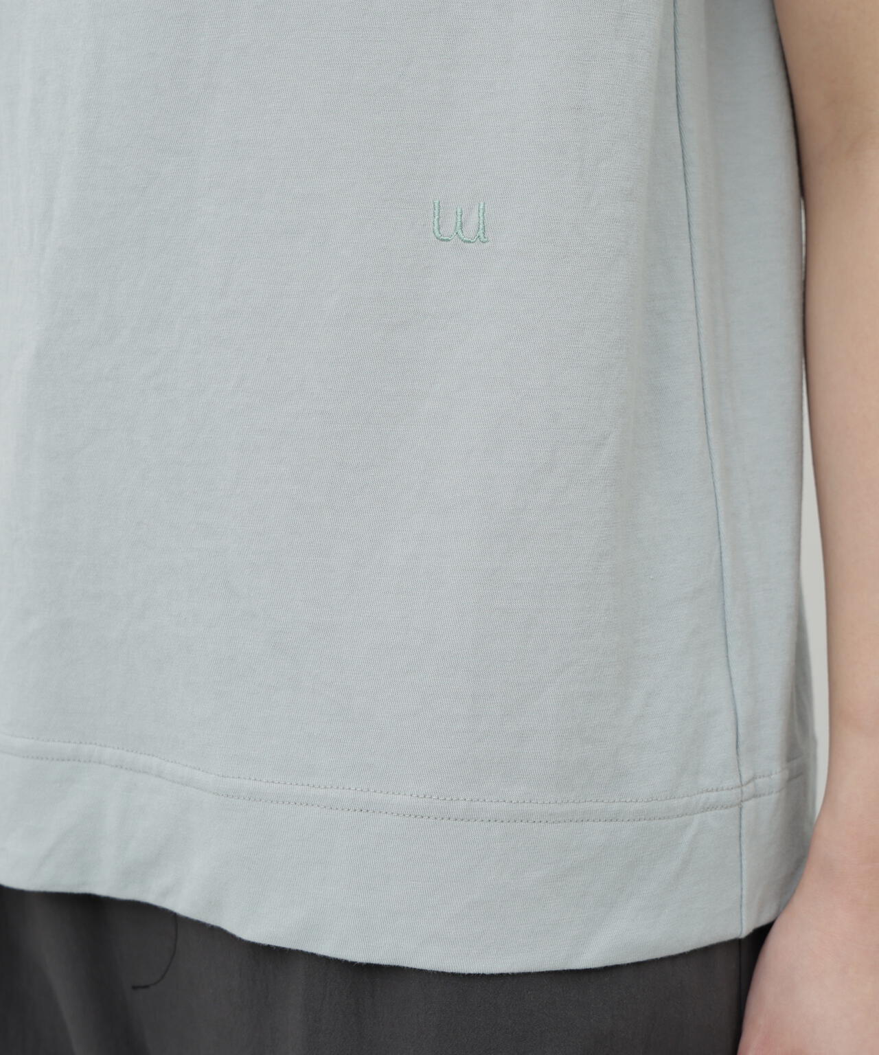 コットンボイルツイル天竺　ノースリーブＴシャツ