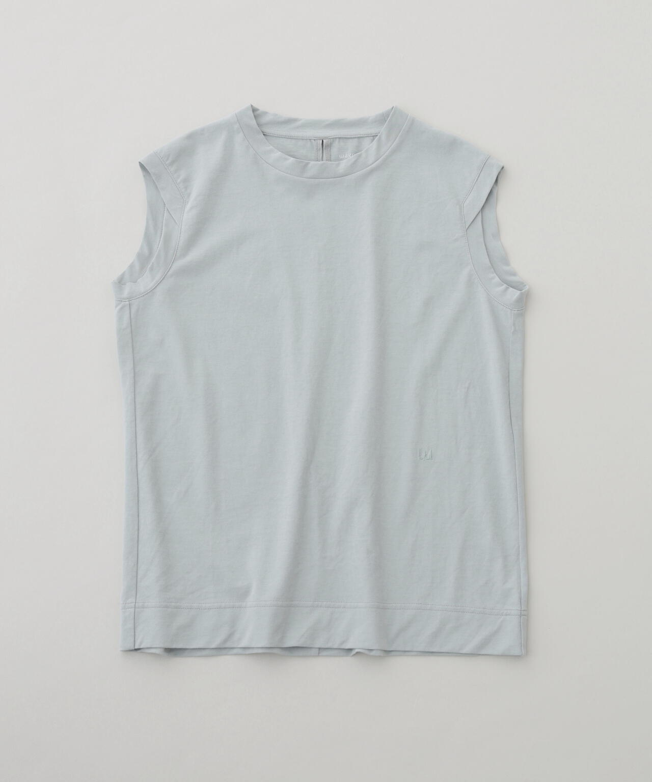 コットンボイルツイル天竺　ノースリーブＴシャツ