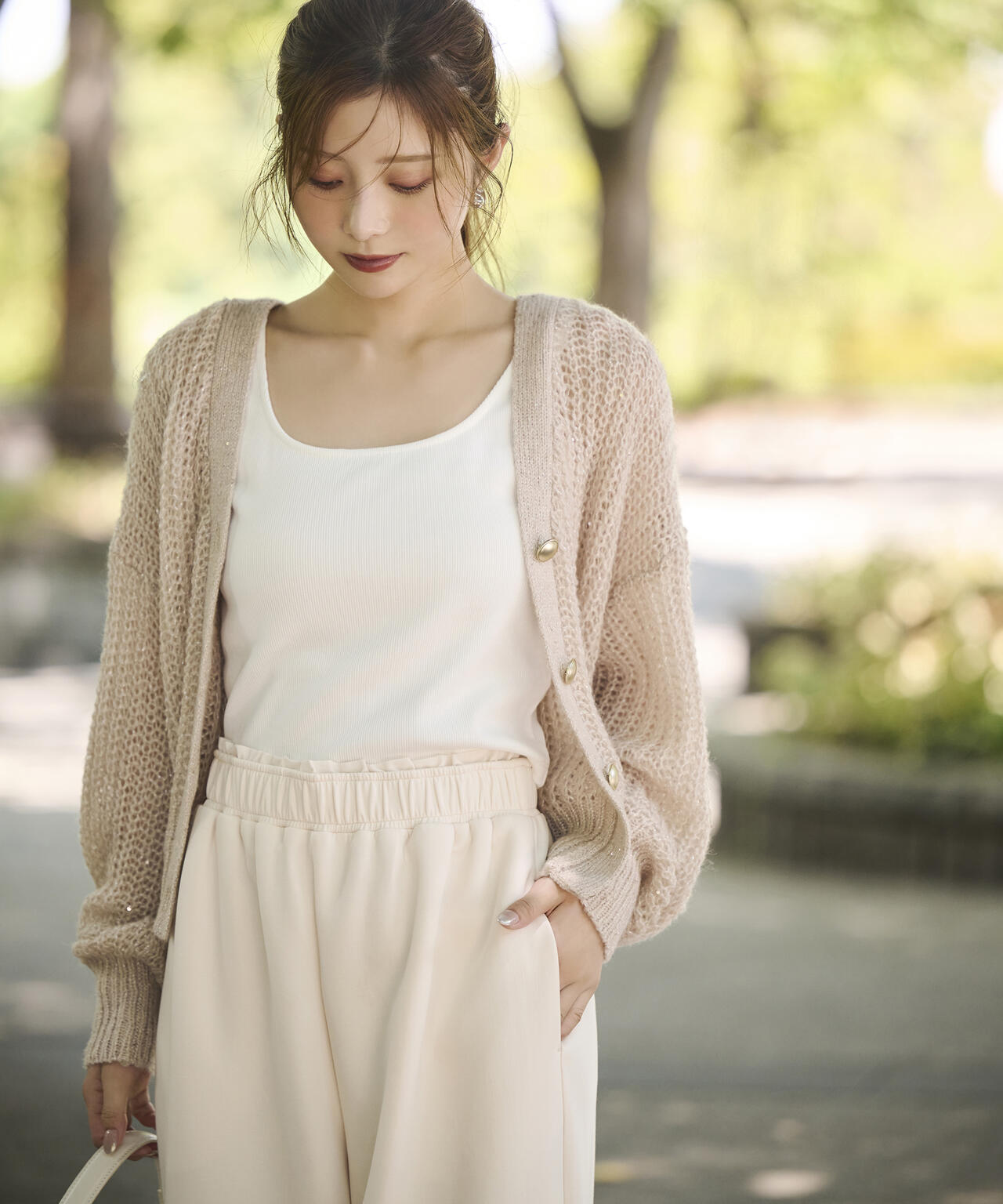 【松川星さん着用】＜ウォッシャブル＞スエットイージーパンツ
