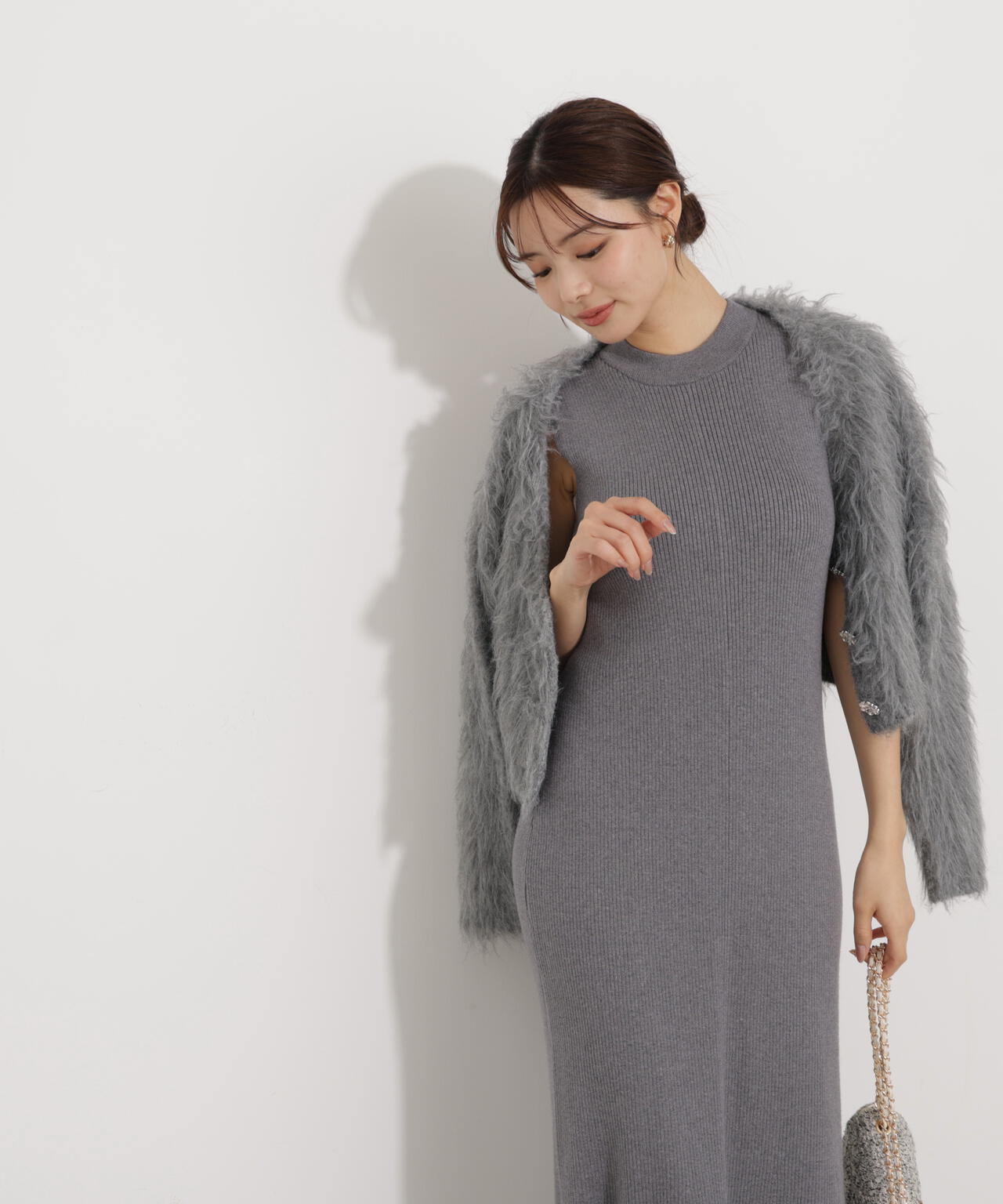 シャギーカーデニットセットアップ
