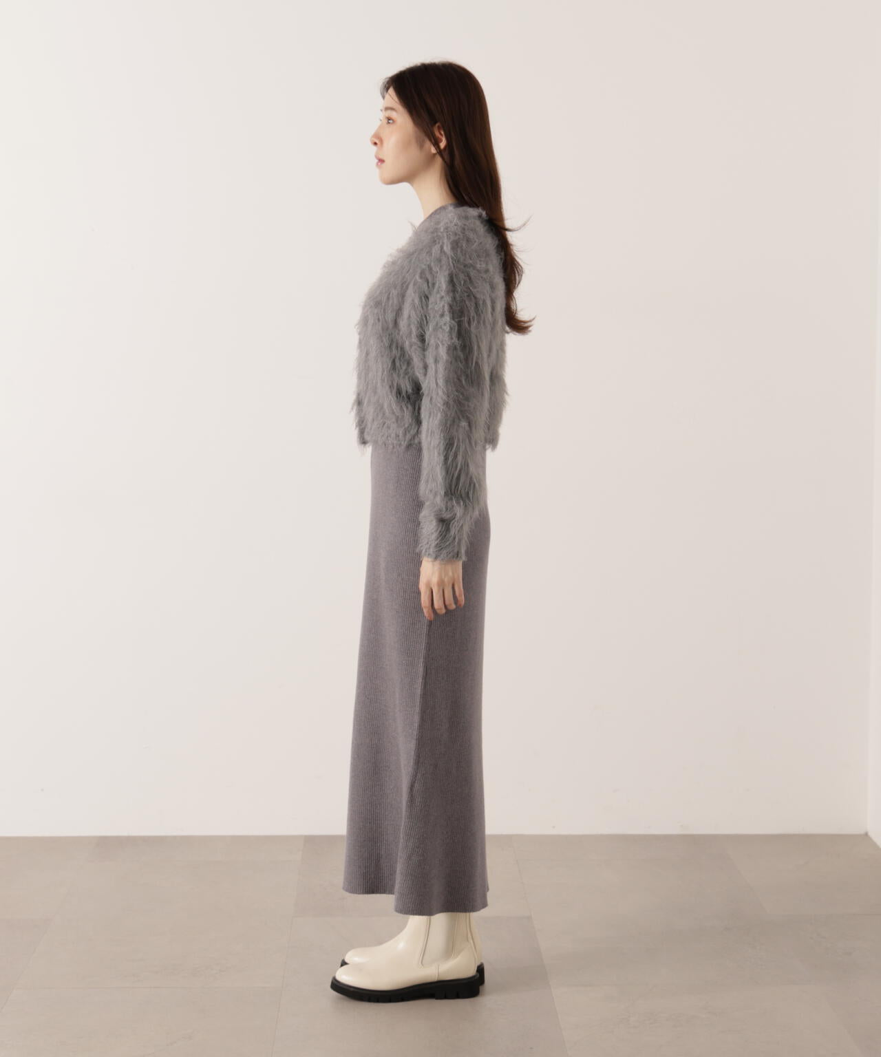 シャギーカーデニットセットアップ