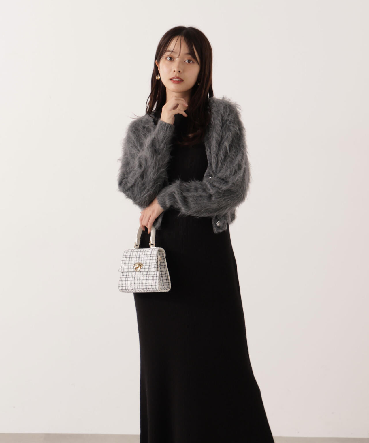 シャギーカーデニットセットアップ