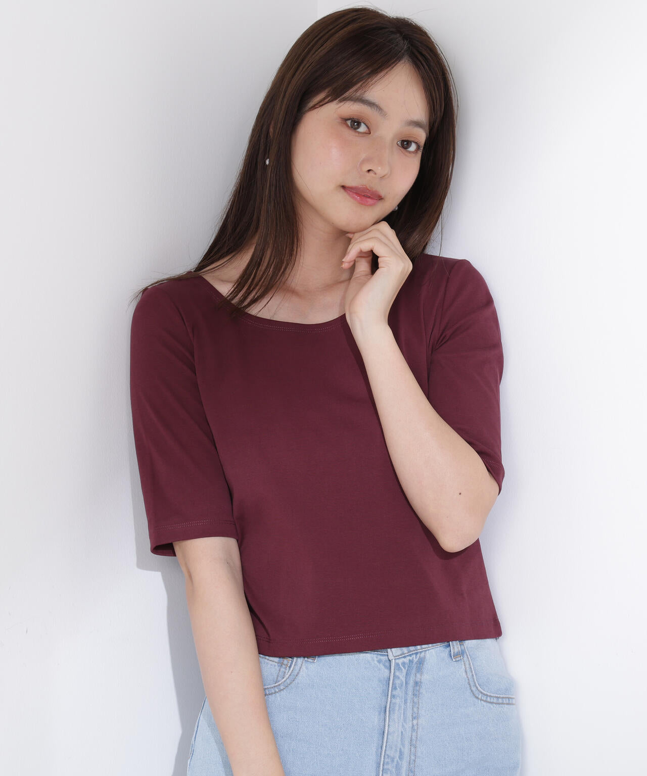 前後2wayフライスTシャツ
