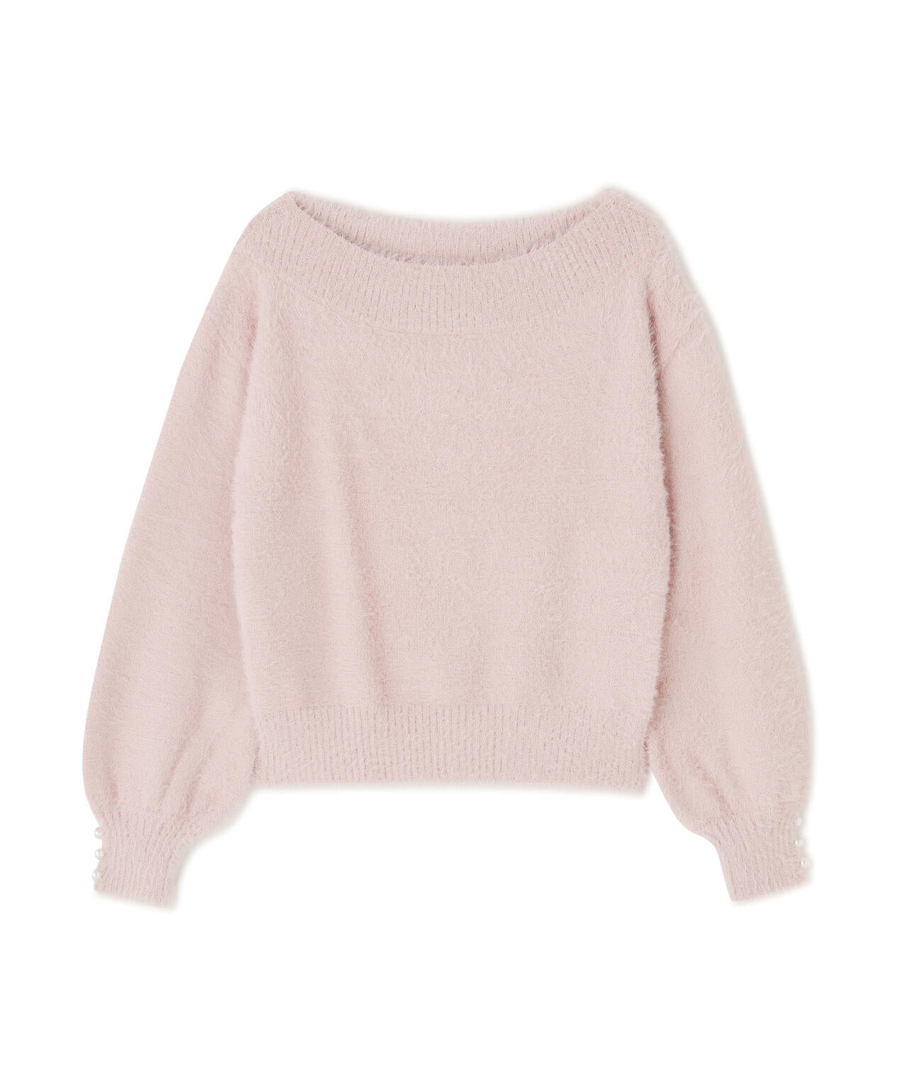 【加藤栞さん着用】ミニシャギーオフショルニット【ネイビー：WEB・一部店舗限定】