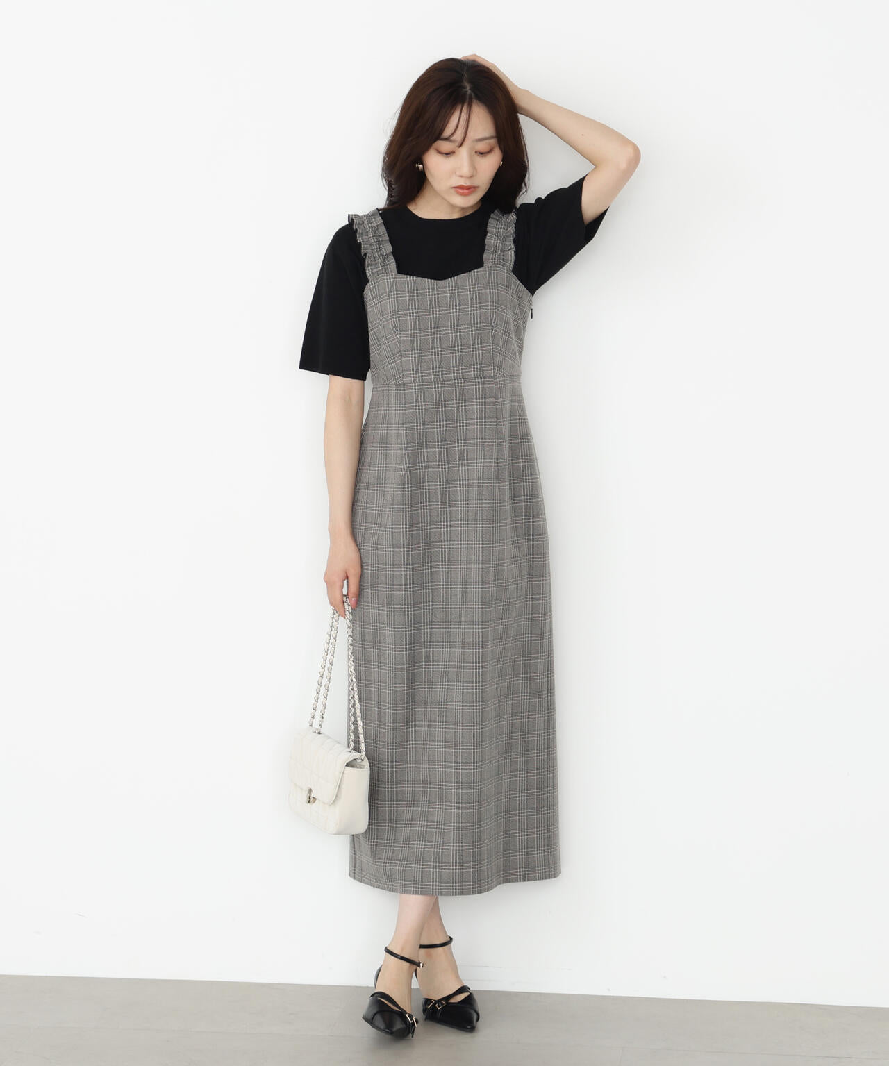 【松川星さん着用】＜ハンドウォッシャブル＞ハーフスリーブニットプルオーバー