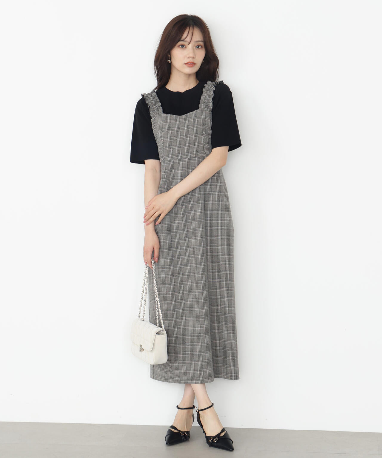 【松川星さん着用】＜ハンドウォッシャブル＞ハーフスリーブニットプルオーバー