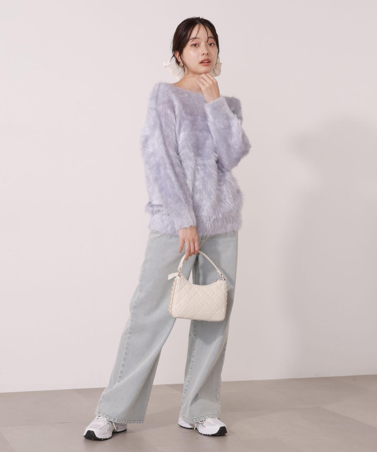 【青島心さん着用】ヘアリーニット