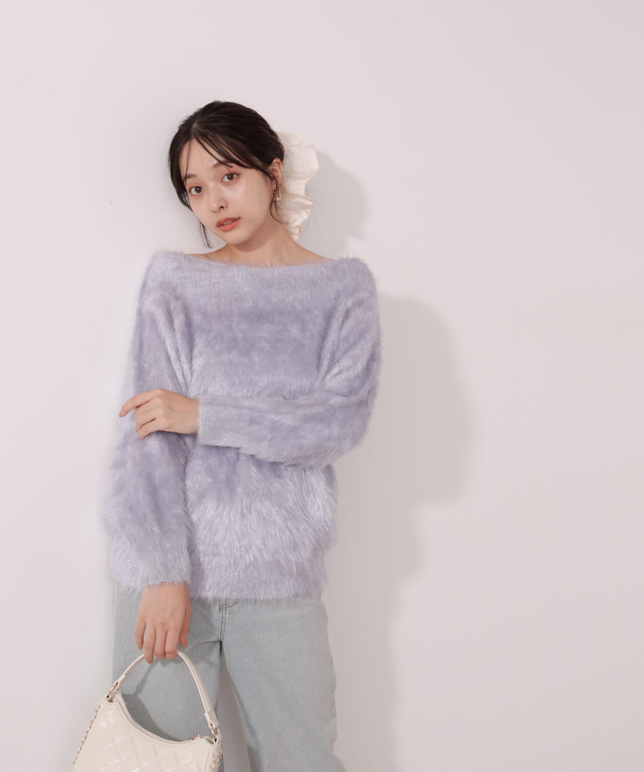 【青島心さん着用】ヘアリーニット