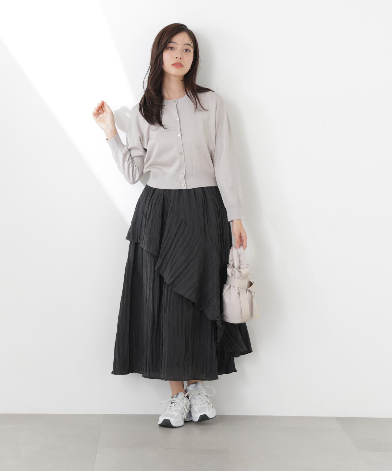 ワッシャーティアードスカート