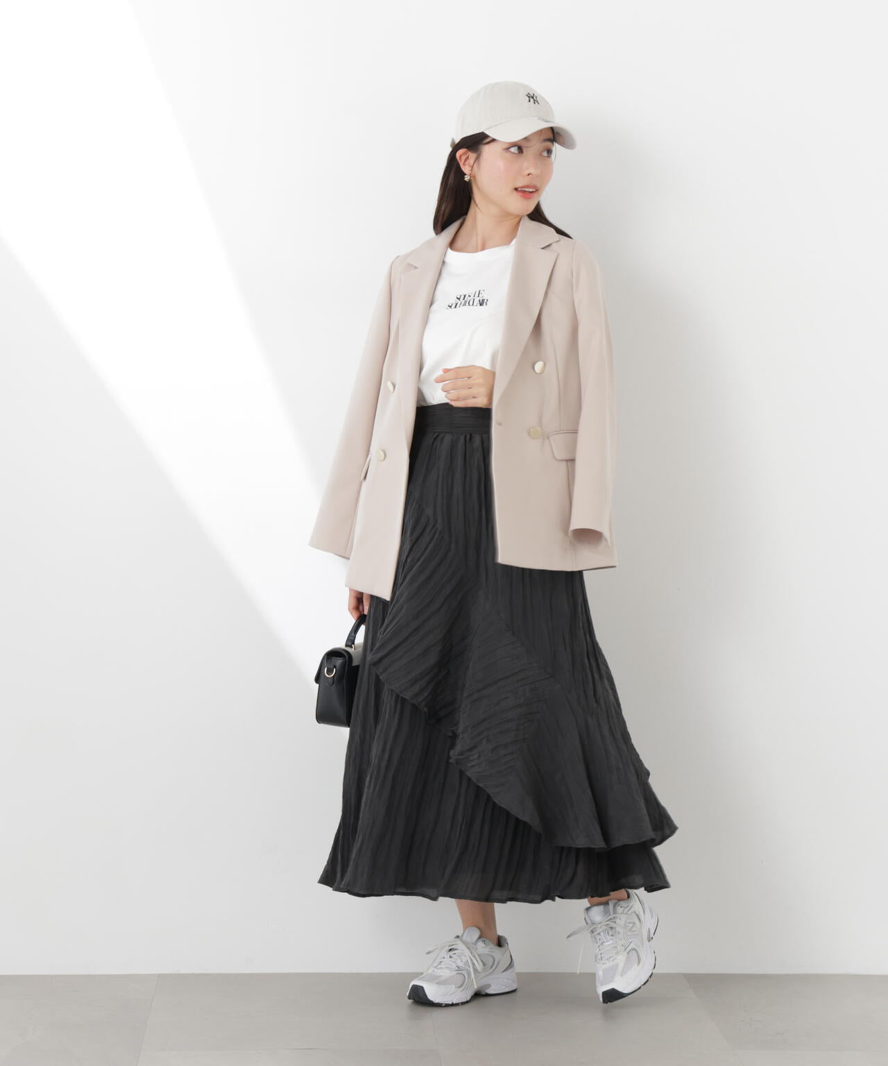 ワッシャーティアードスカート