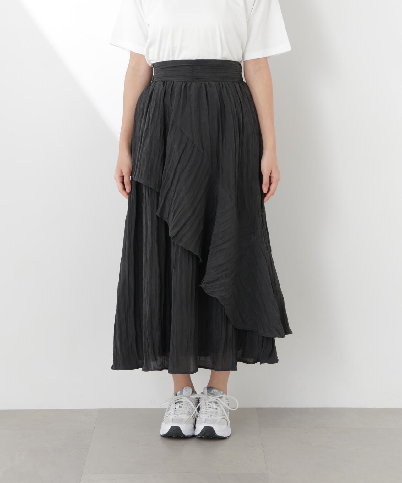 ワッシャーティアードスカート