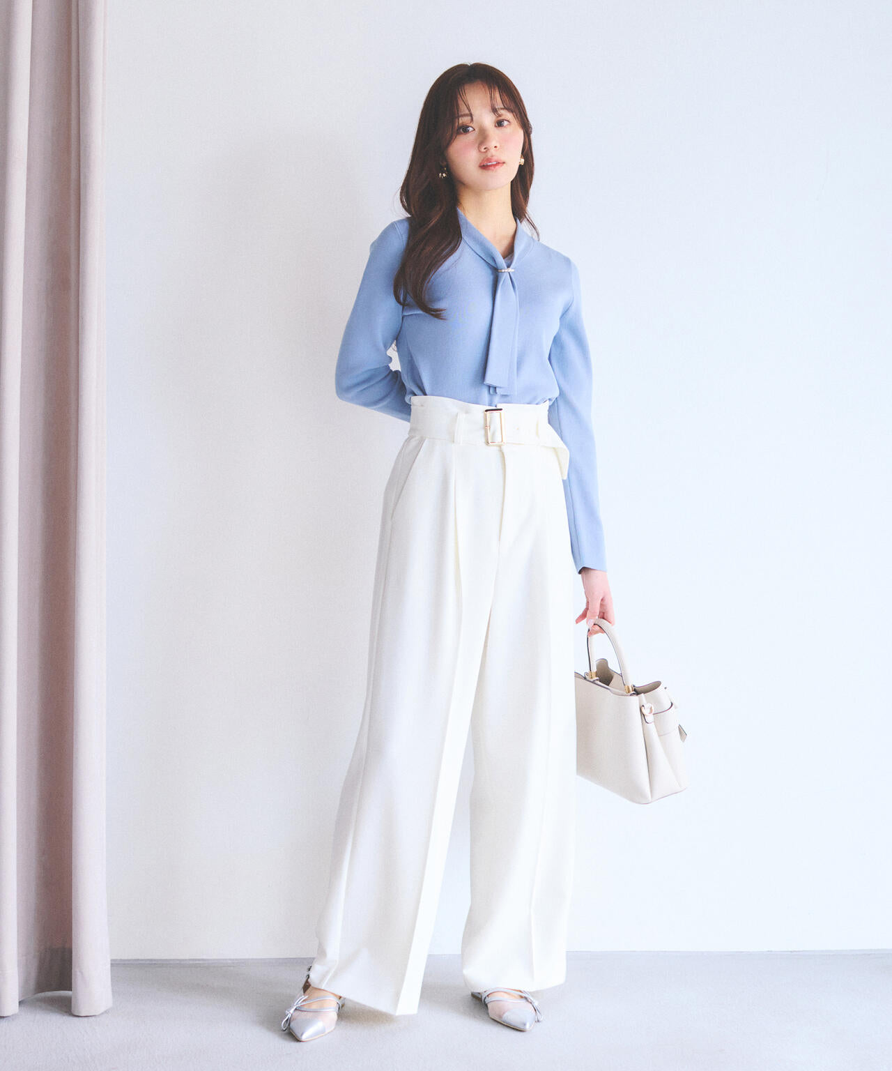 model：165cm B:82 W:59 H:86 S:25cm 着用サイズ：M