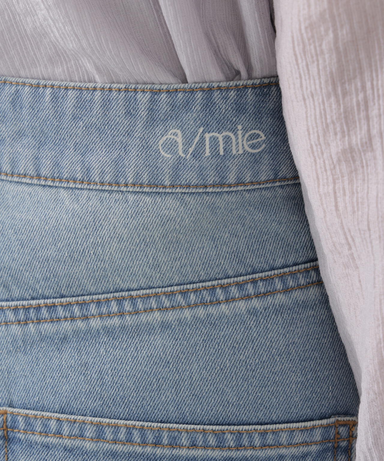 〈a/mie〉ワイドデニムパンツ