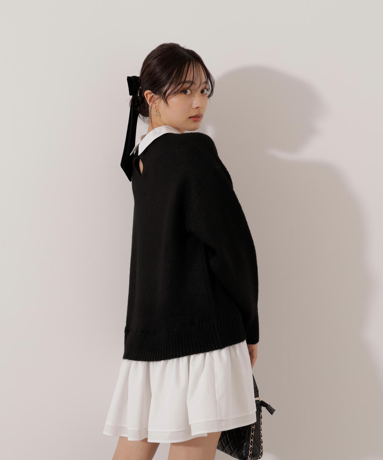 ＜加藤栞さん着用＞《EDIT COLOGNE》レイヤードミニワンピース