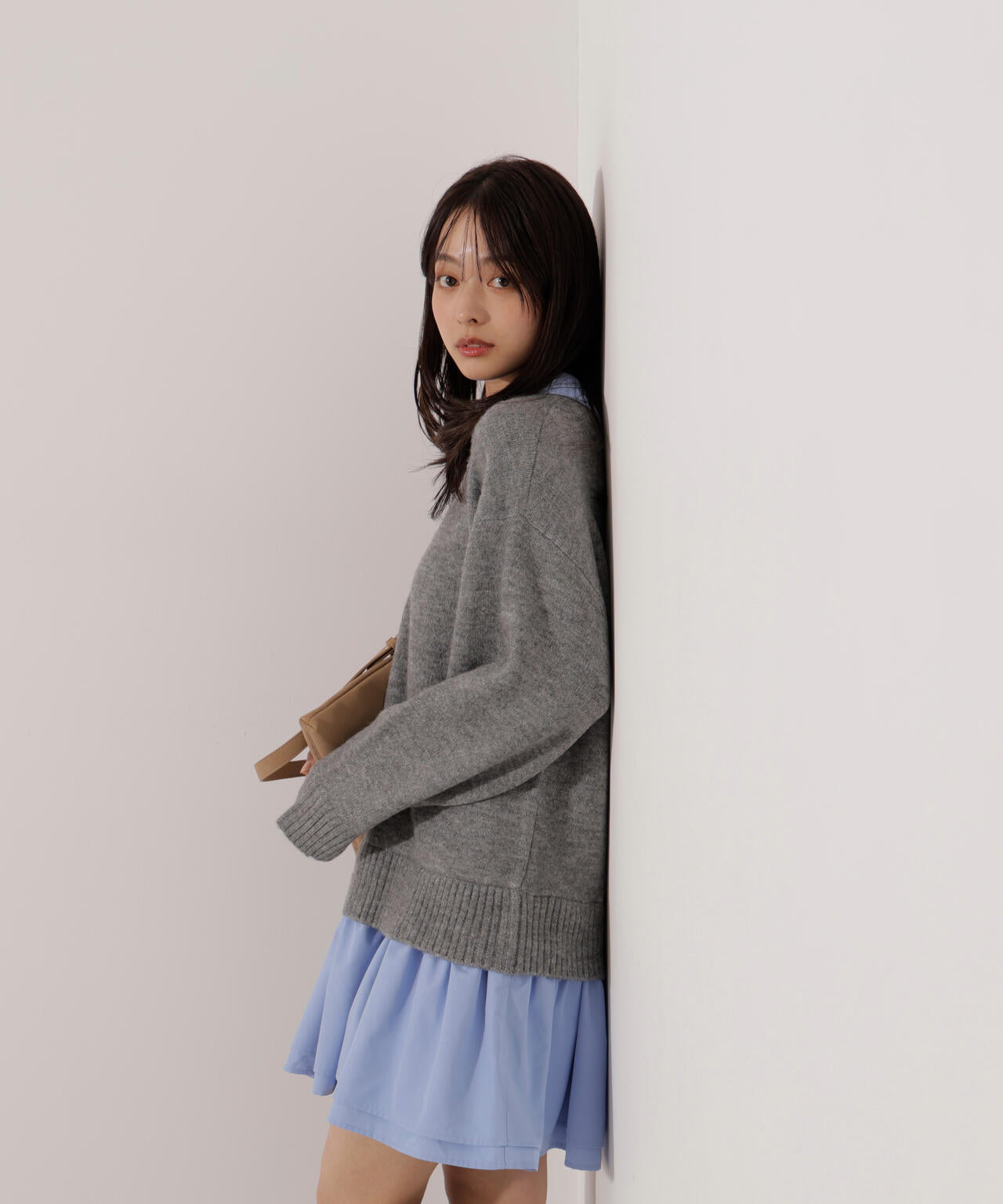 ＜加藤栞さん着用＞《EDIT COLOGNE》レイヤードミニワンピース