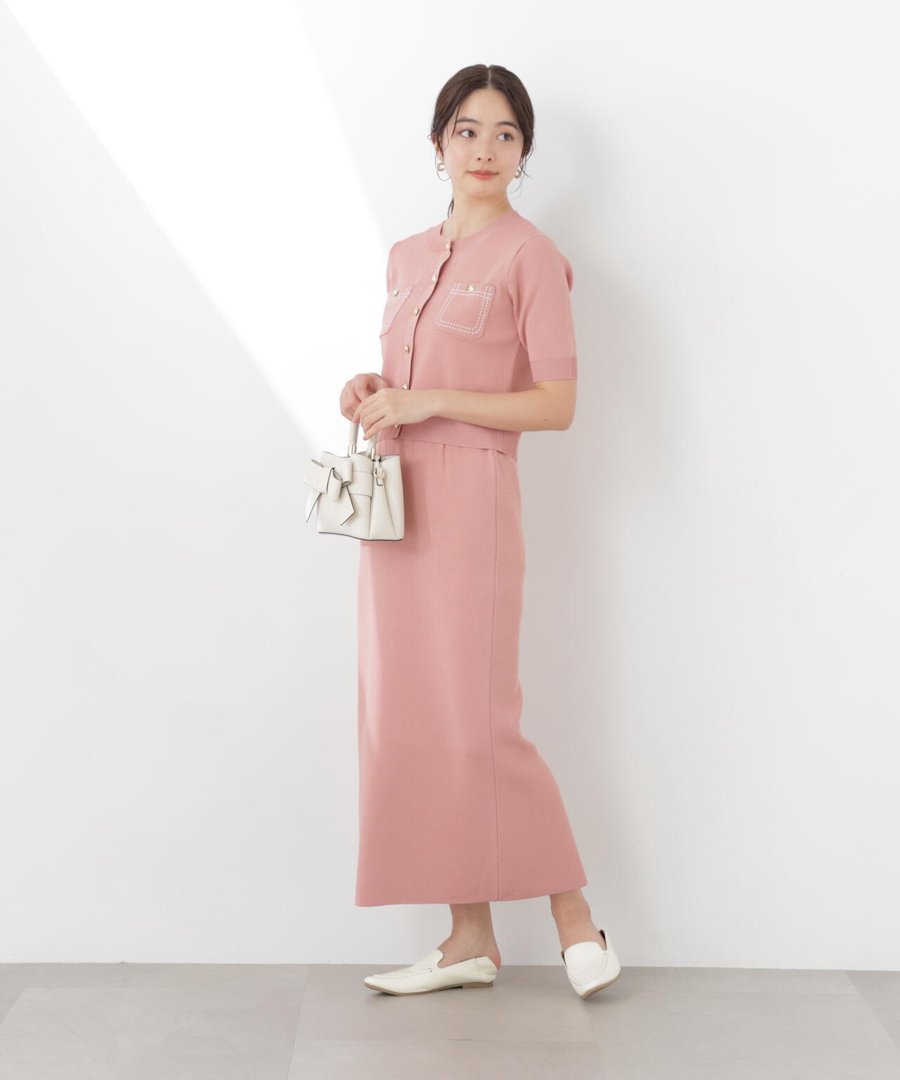 165cm B:82 W:59 H:86 S:25cm 着用サイズ：M