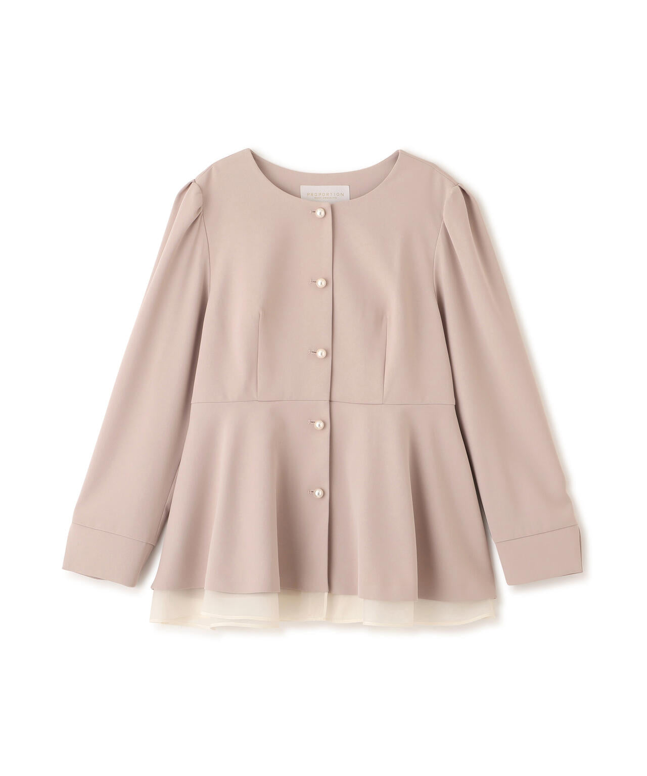 ＜セットアップ対応＞ペプラムジャケット