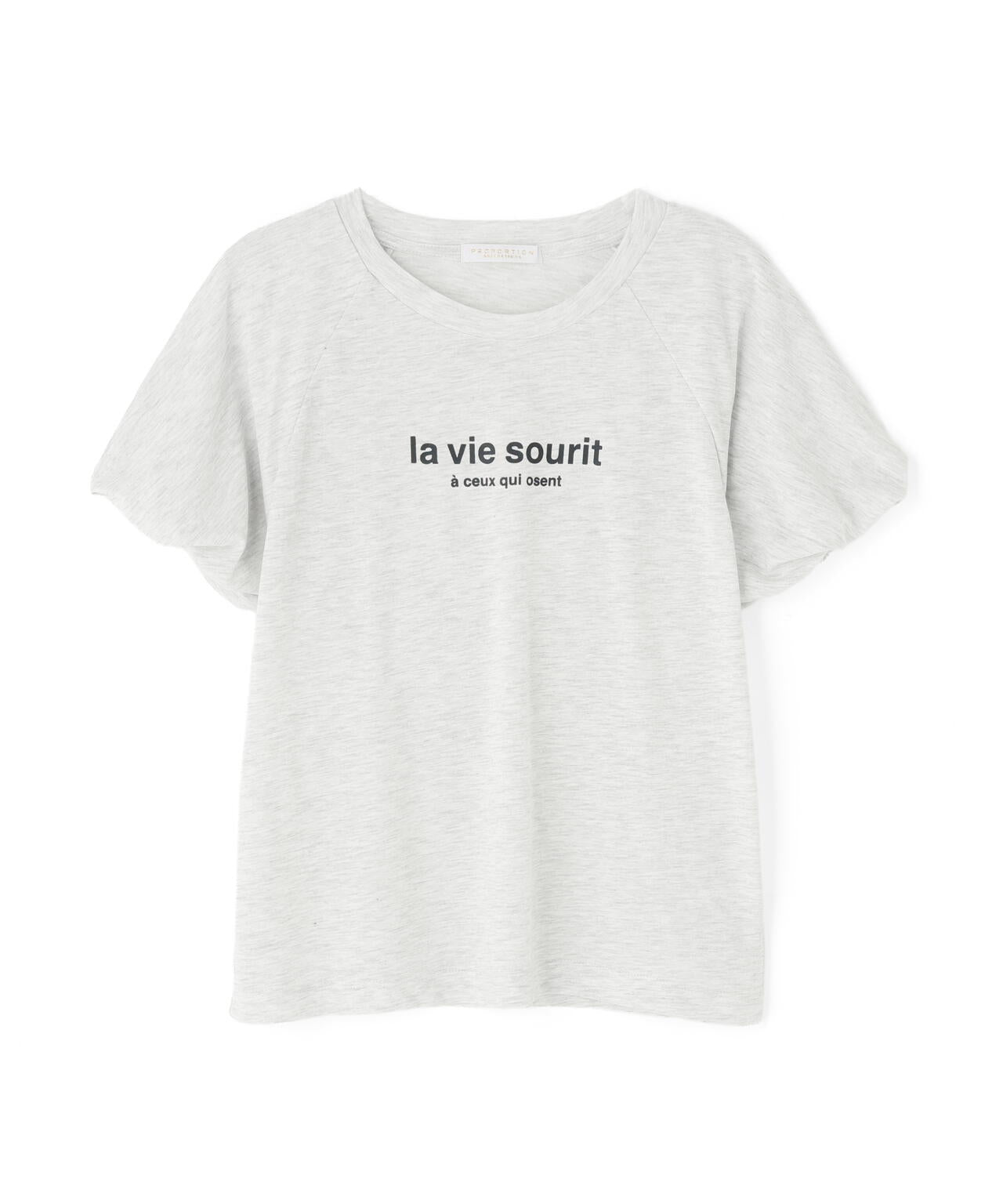 ＜加藤栞さん着用＞パフスリーブロゴTシャツ
