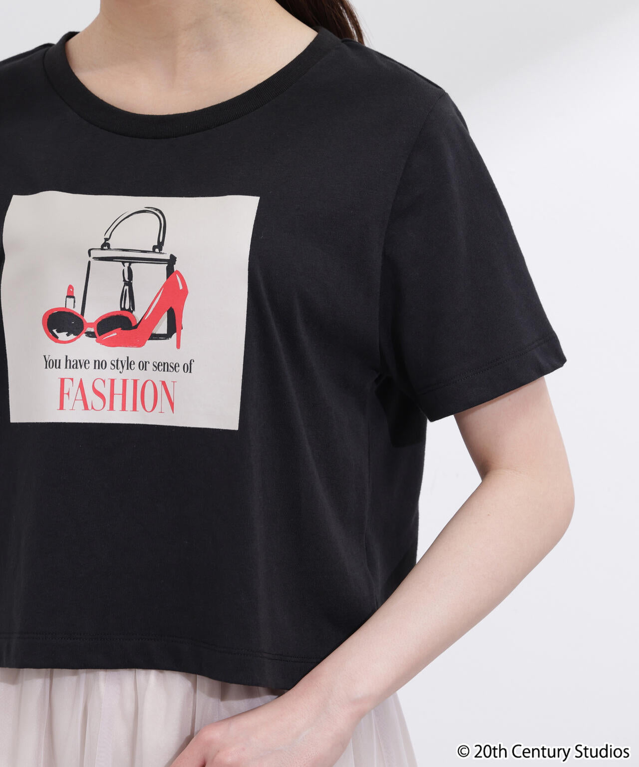 プラダを着た悪魔／フロントプリントコンパクトTシャツ